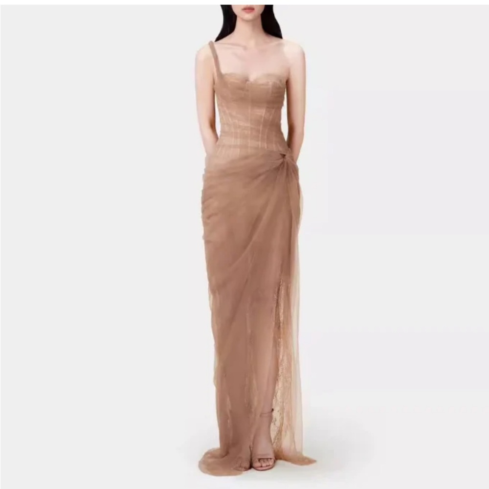 Corset lace & tulle Evening Gown